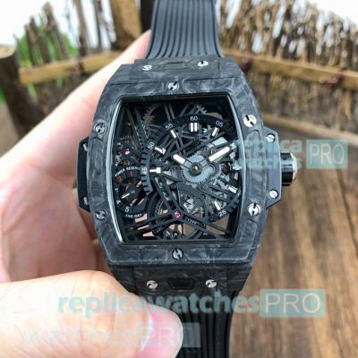 Swiss Copy Hublot Spirit of Big Bang Black Carbon Fiber Watch